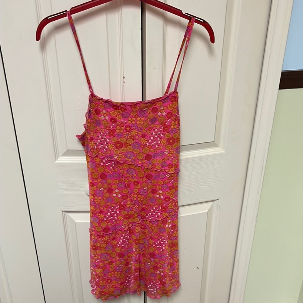 Wild Fable M pink floral dress, excellent preowned condition